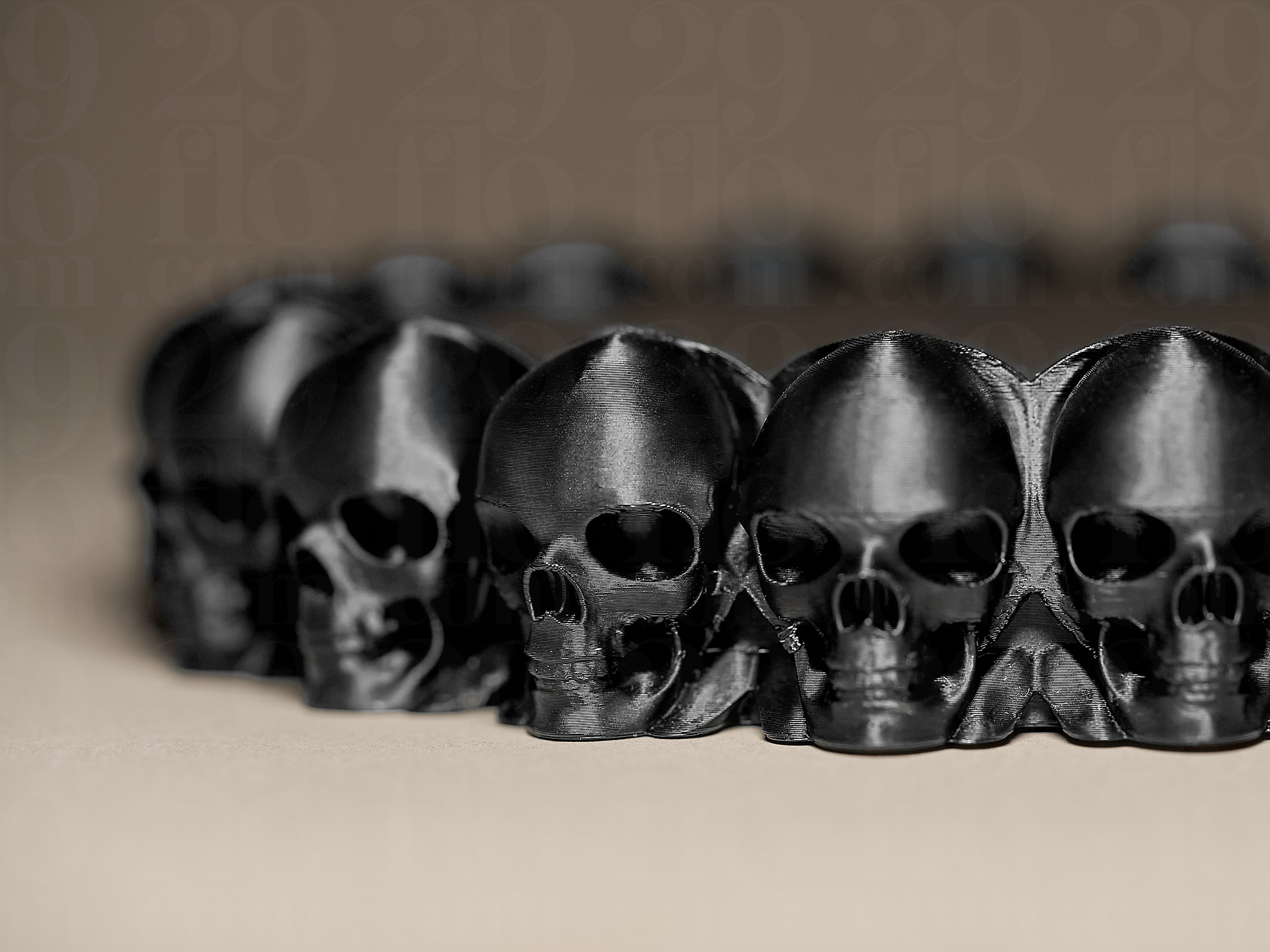 Miniatura 5 do modelo 3D Skull Coaster