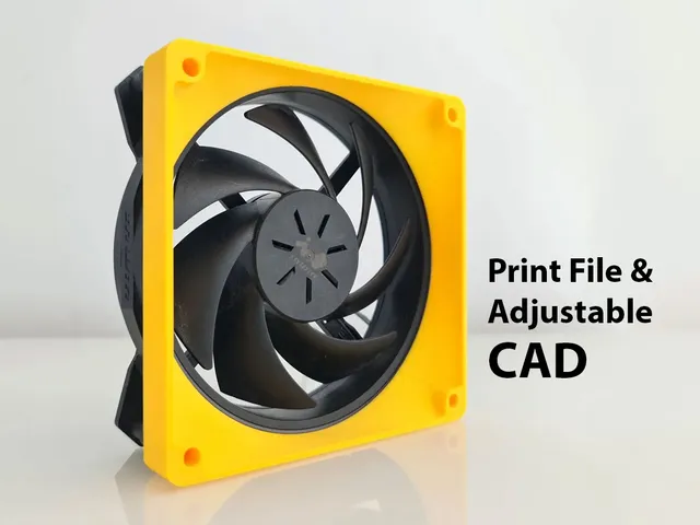 Universal PC Fan Duct with CAD [Parametric]