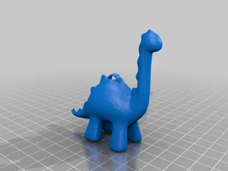 STL file Google Dinosaur Keyholder - Decorative Creative Key 🦖・3D print  model to download・Cults