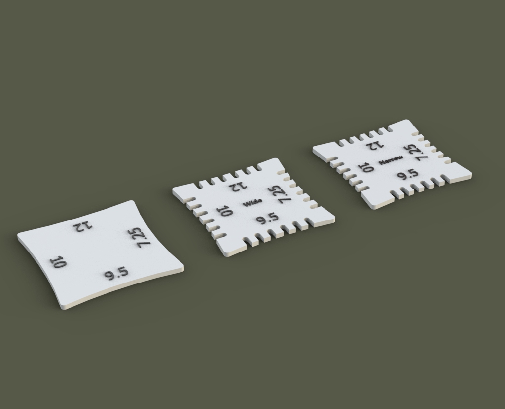 Guitar fingerboard radius gauges by mah55 Download free STL model