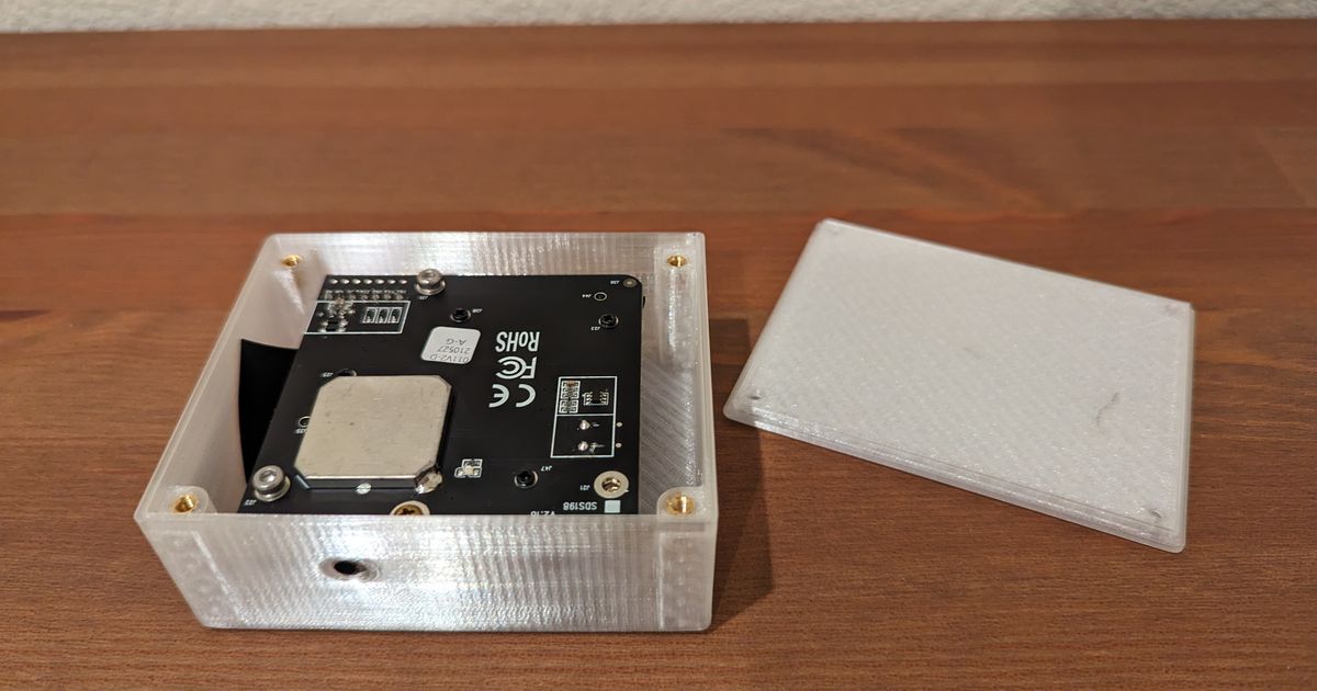 Sds011 and xiao esp32c3 enclosure by kuchar download free stl model