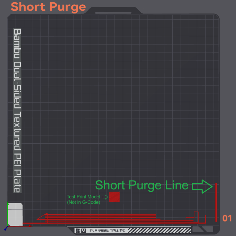 ゲートゥー ページ Bambu Lab X1C Start G-Code - Short Purge by MattZA | Download free
