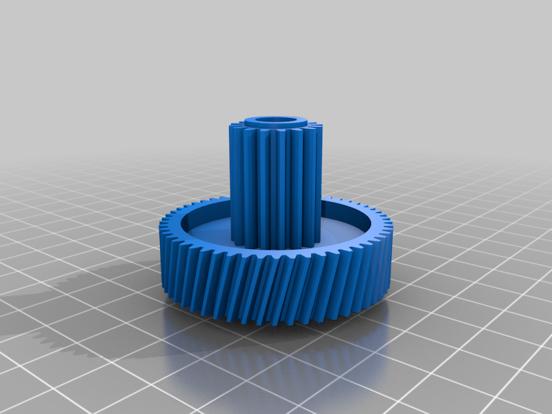 meat grinder gear 54/16 teeth remix by Kuran Kaname Download free STL