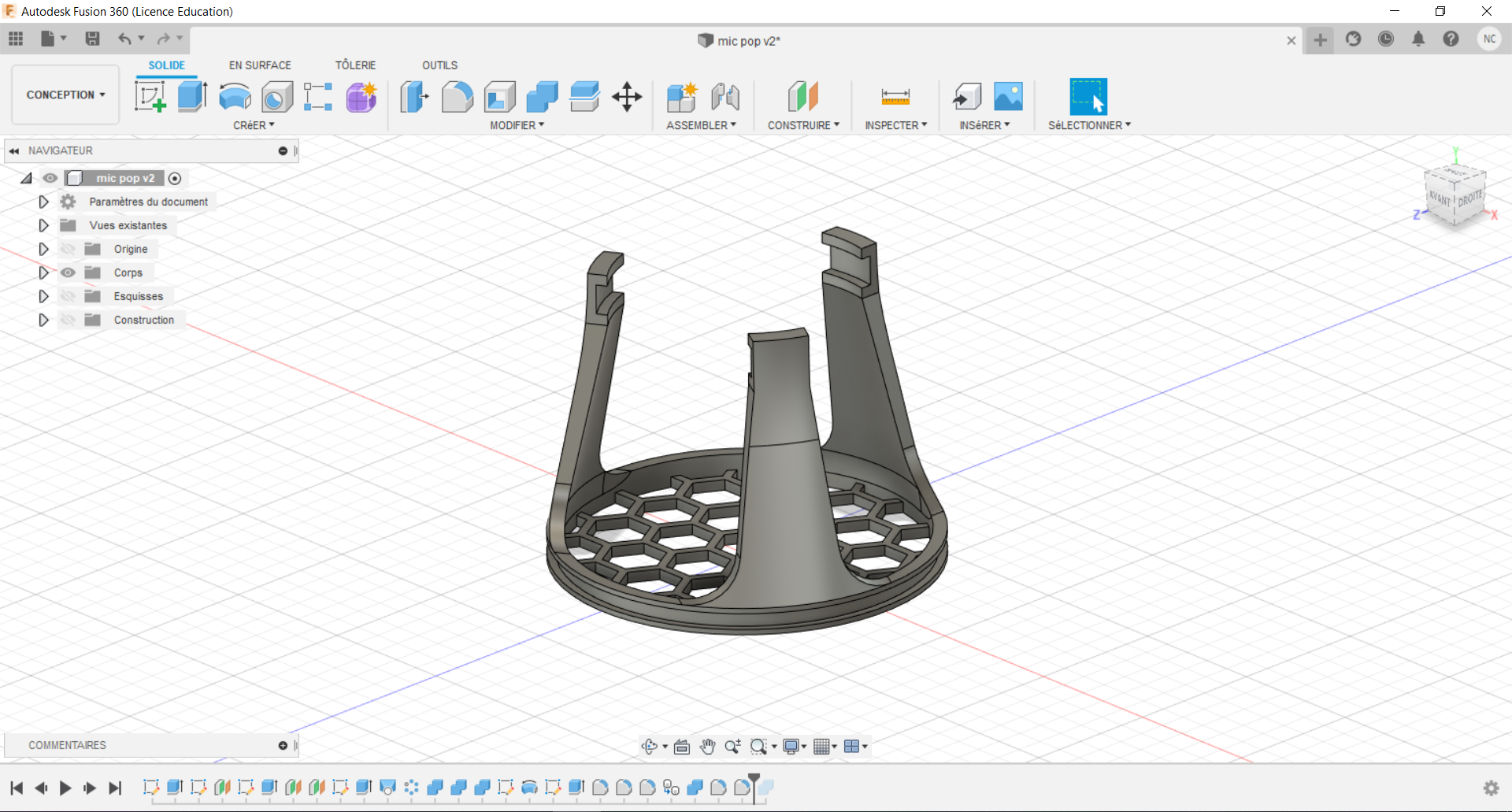 Small Microphone Pop Filter / Screen / Shield (Shure SM58 style Mic