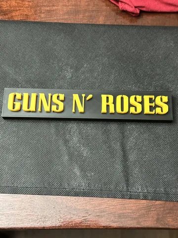 Guns N Roses Band Sign