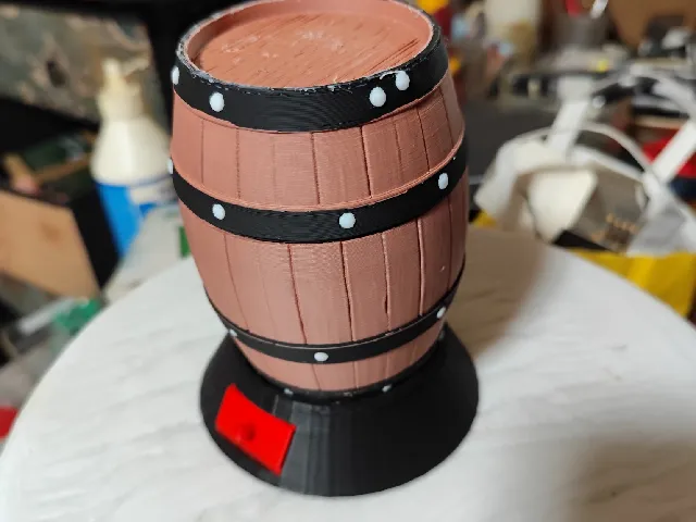 Awesome barrel outdoor ashtray
