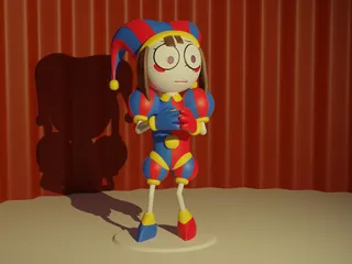 STL file Pomni - The Amazing Digital Circus 🎪・3D printable