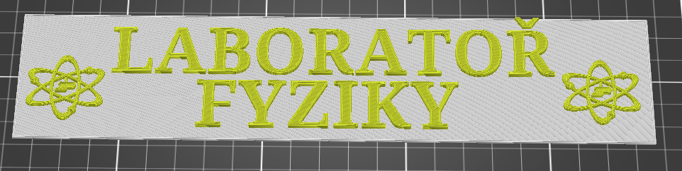 Cedule laboratoř fyziky
