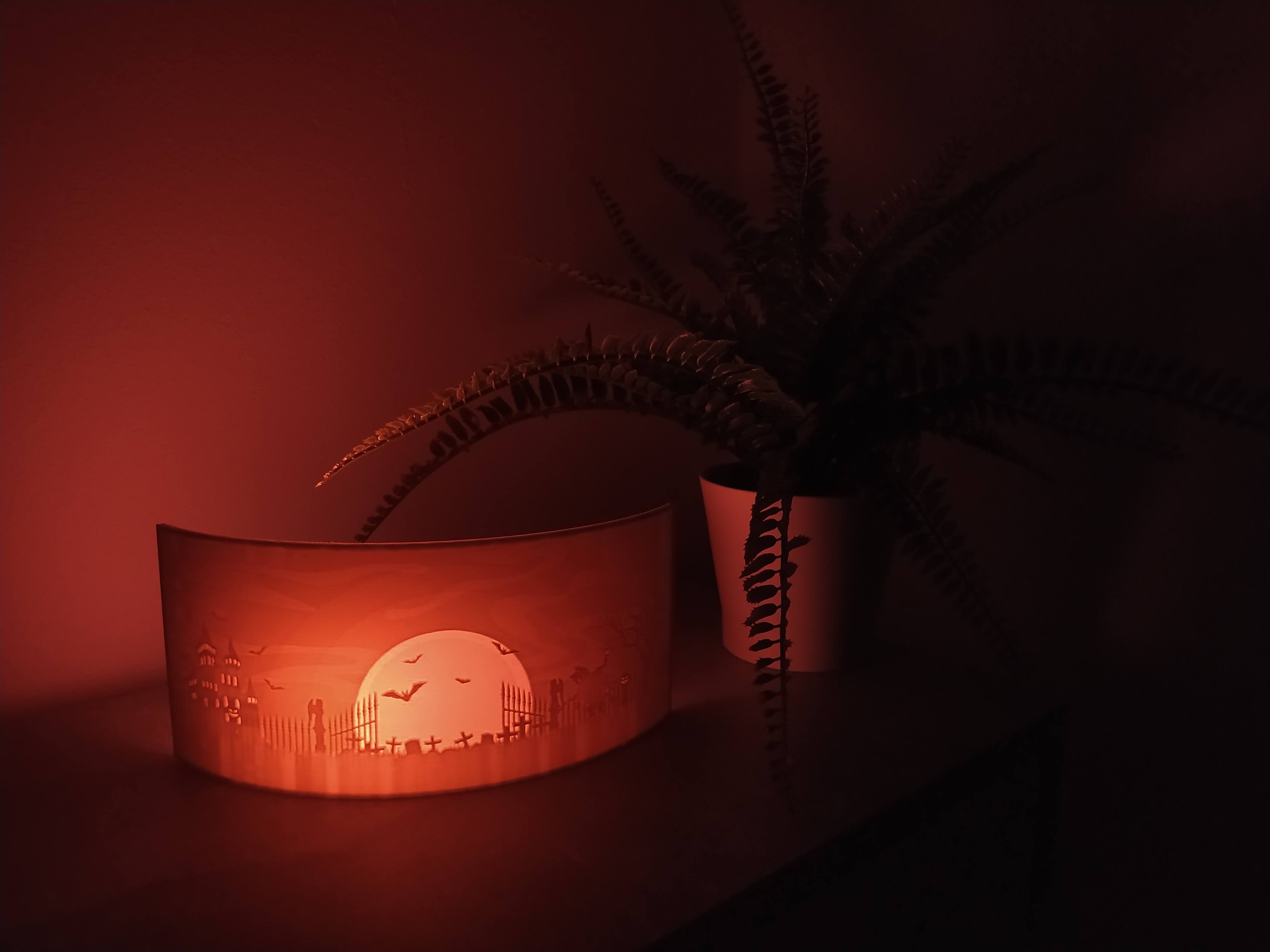 Halloween Lithophane Panorama / Halloweenské panorama