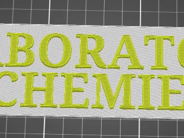 Cedulka laboratoř chemie