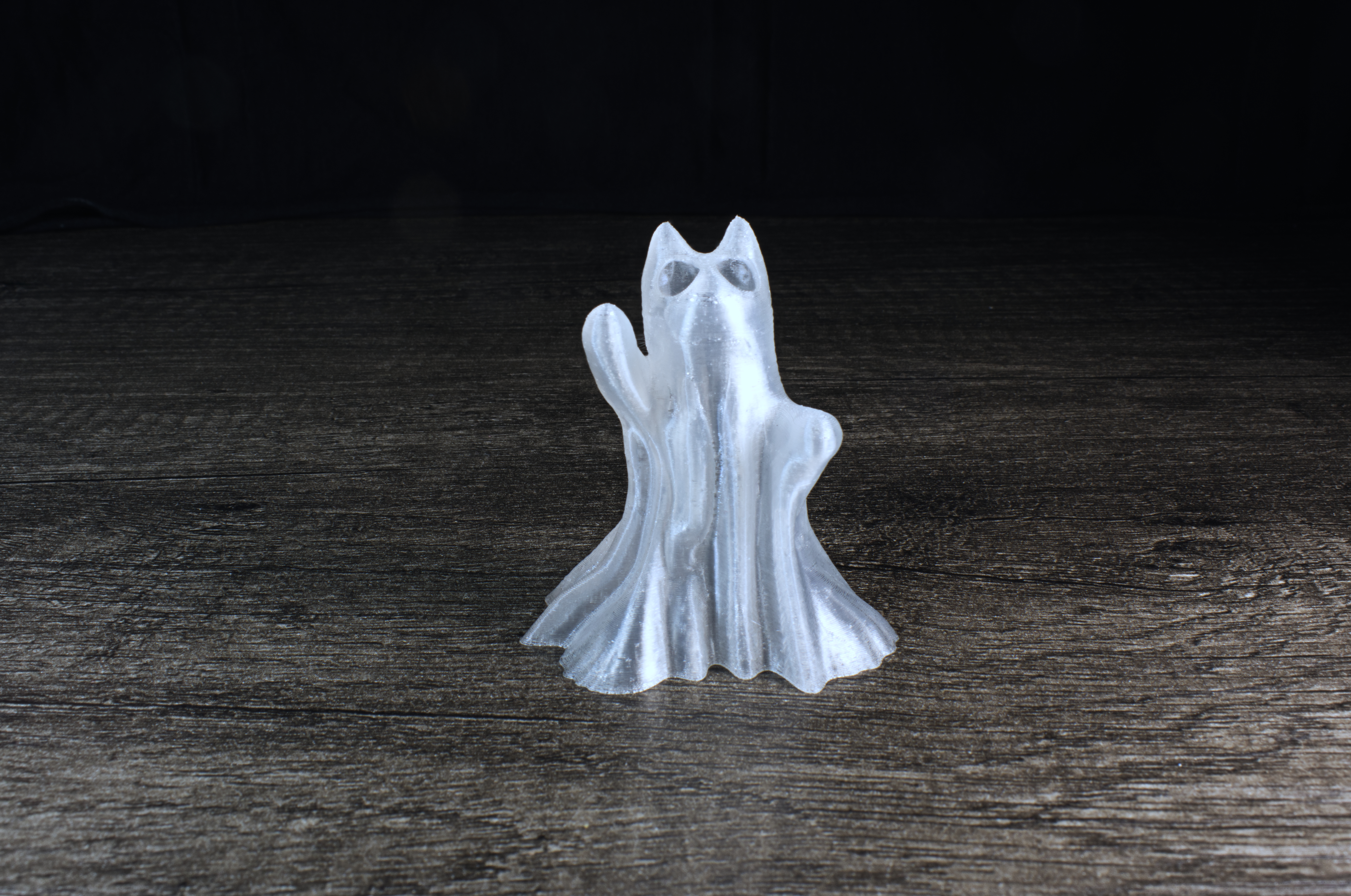 Halloween Ghost Cat Swatting At Moths