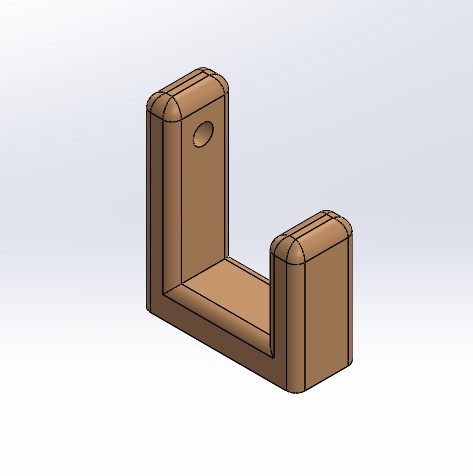 Hook with hole for a Screw