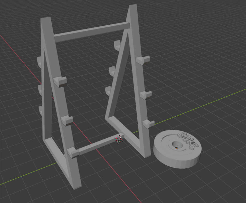 pencil barbell rack