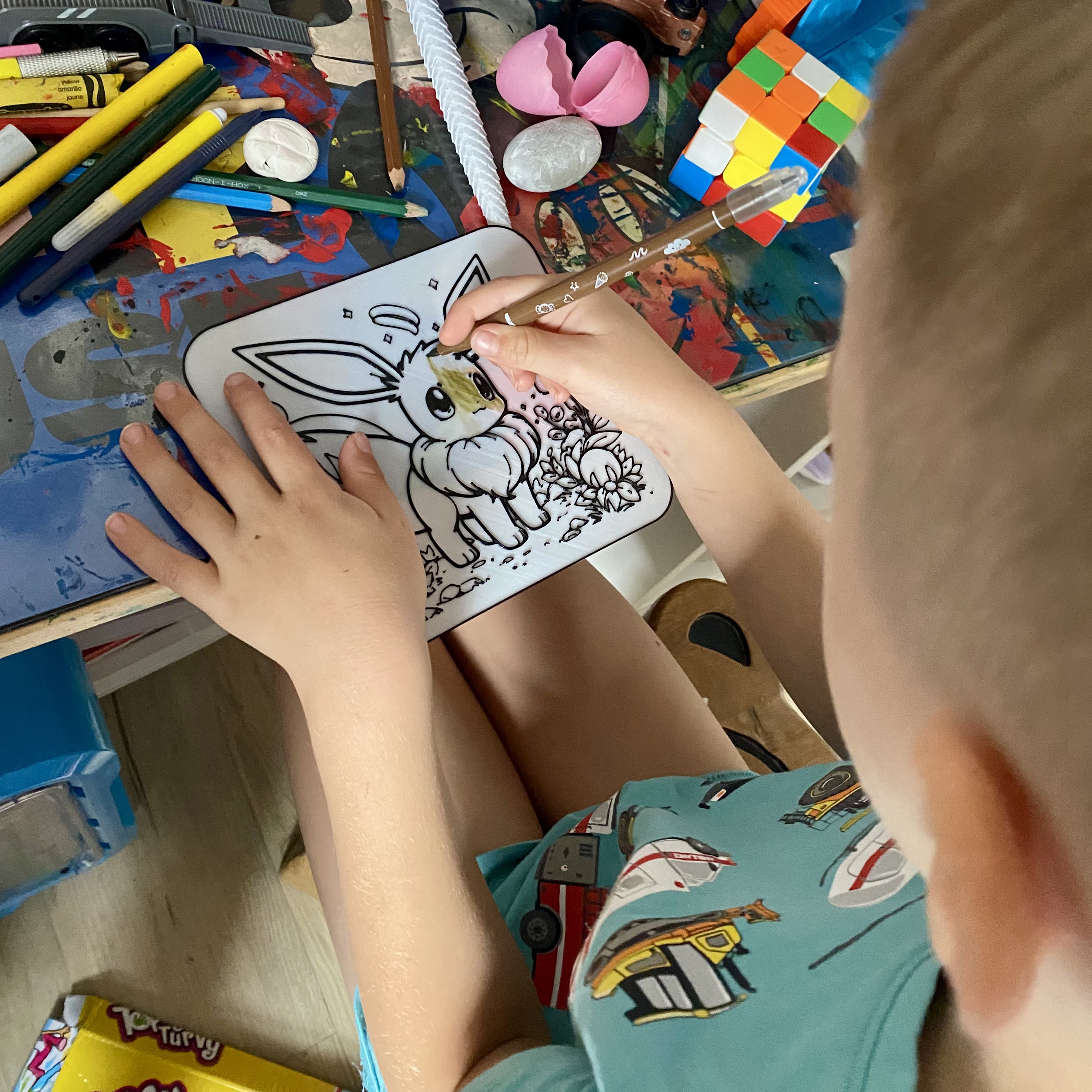Eevee Pokemon Coloring Page for Kids