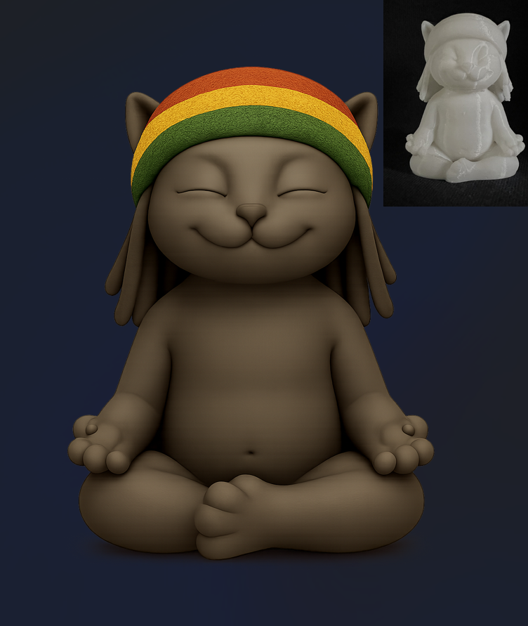 Cool Meditating Cat