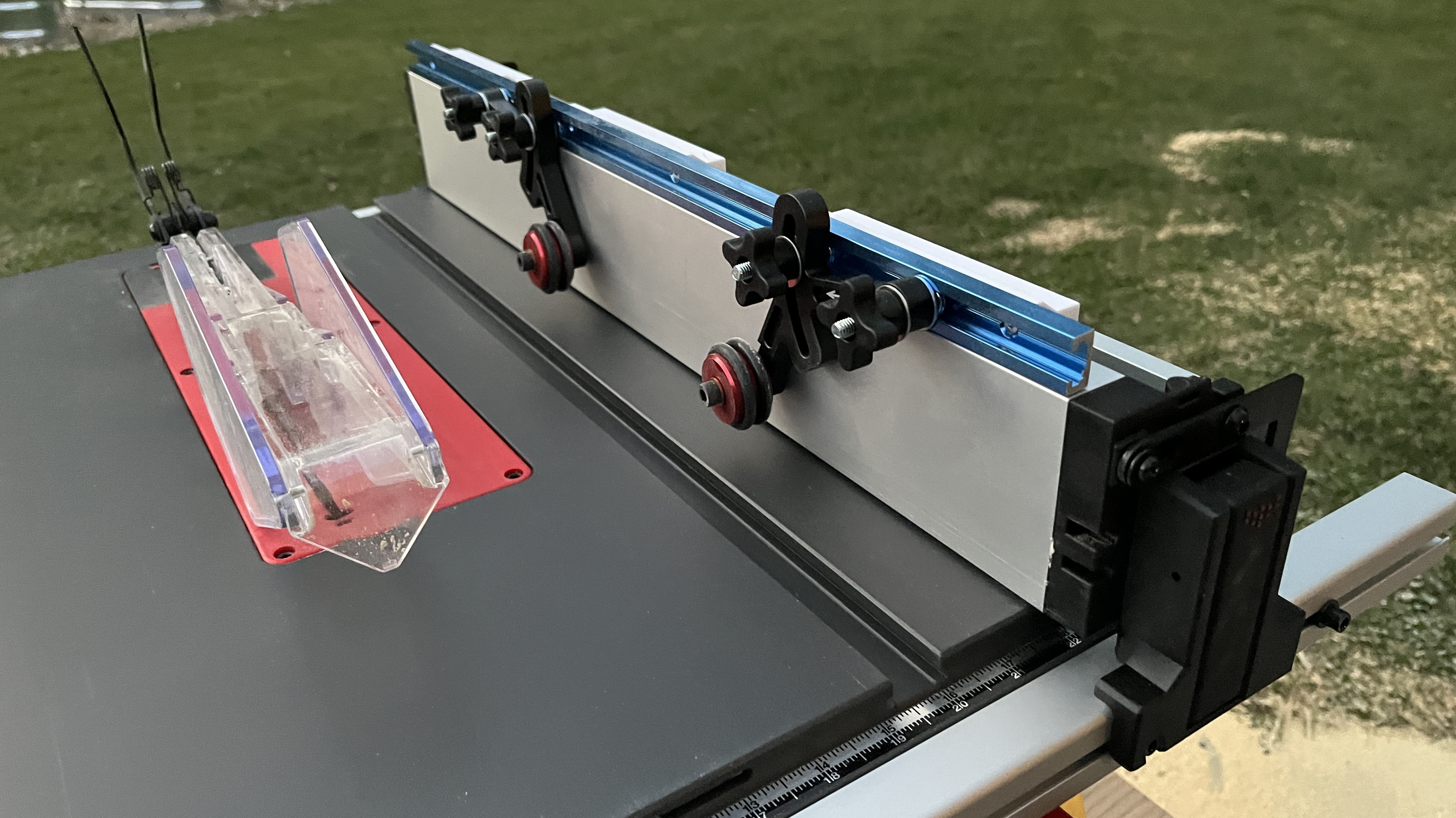 SawStop fence t-track mounts for compact table saw (CTS)
