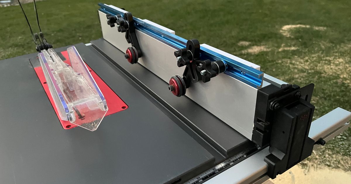SawStop fence ttrack mounts for compact table saw (CTS) by Steven