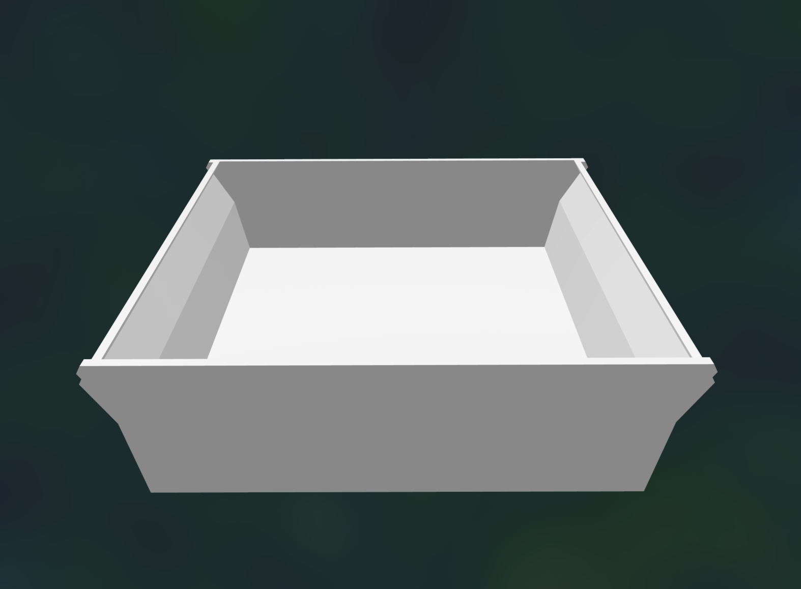 Under Desk Drawer (Large) with no handle/no holes