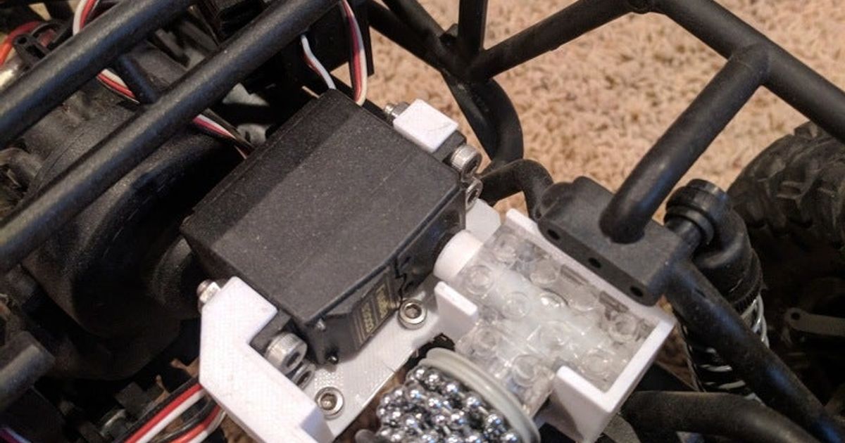 Standard Servo to Lego Axle Converter by Download free
