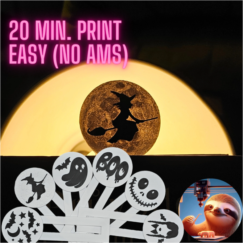 Halloween Litophane Bookmark - SET of 5 + 1