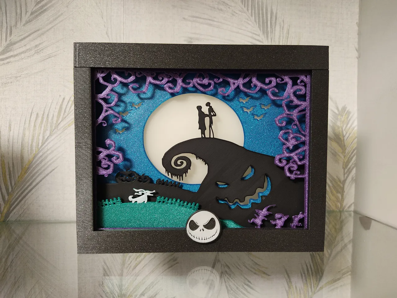 3D file Lightbox Nightmare Before Christmas 🎄・3D printing model to  download・Cults