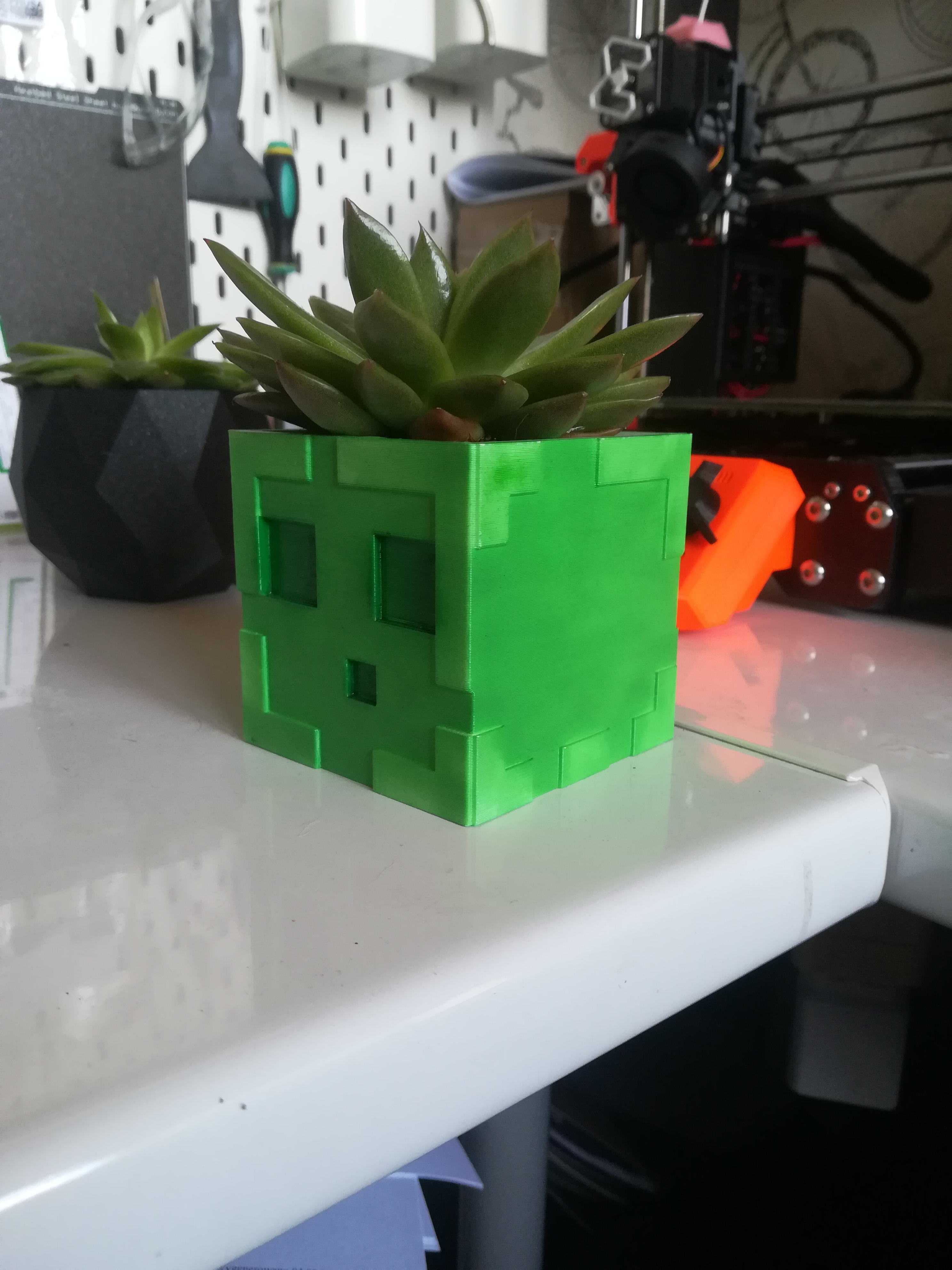 Miniatura 2 do modelo 3D Minecraft Slime Pot