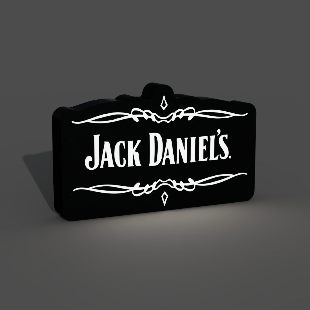 Jack Daniel's Logo Lightbox LED Lamp