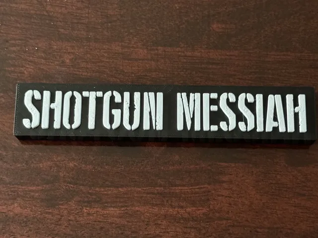 Shotgun Messiah 80's Band Sign