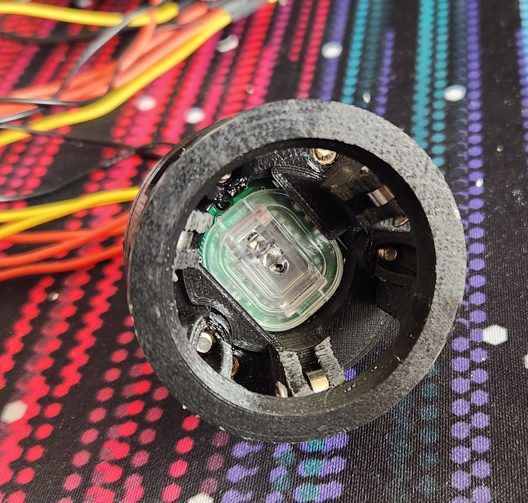 PMW3360 Tindie Board to Charybdis BastardKB Adapter plate