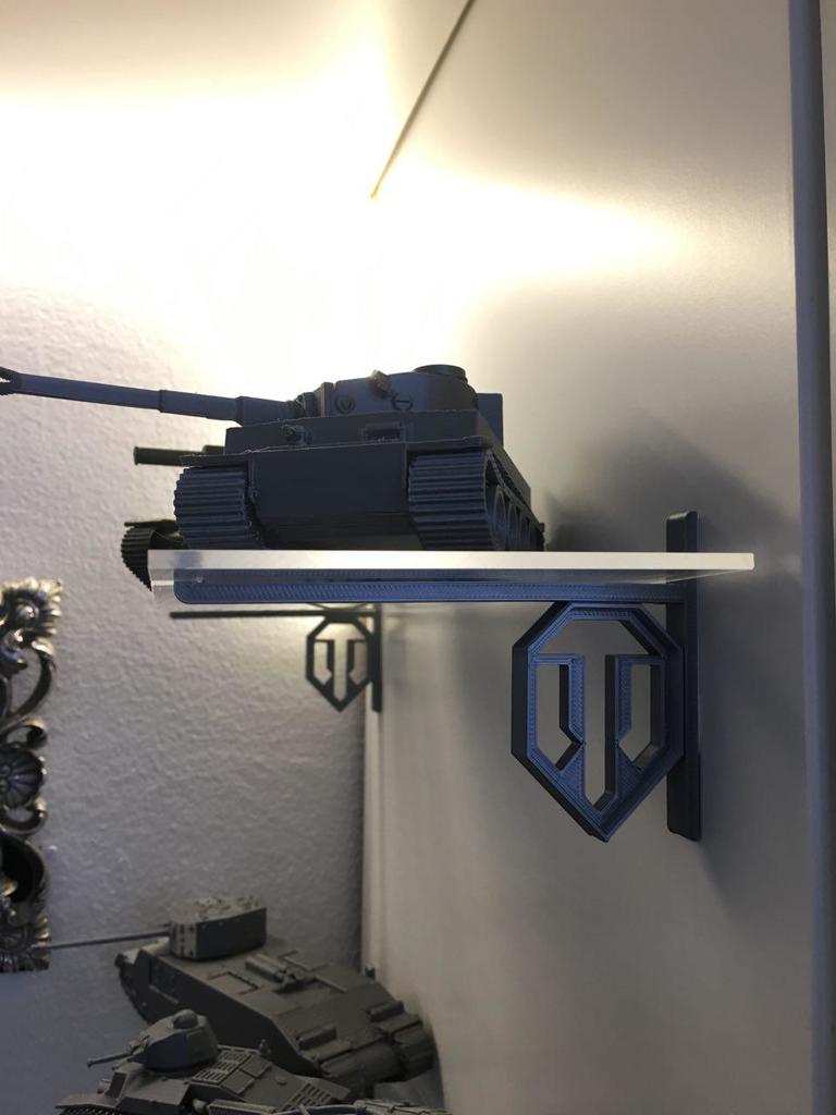 Shelf bracket World of Tanks w/o screws