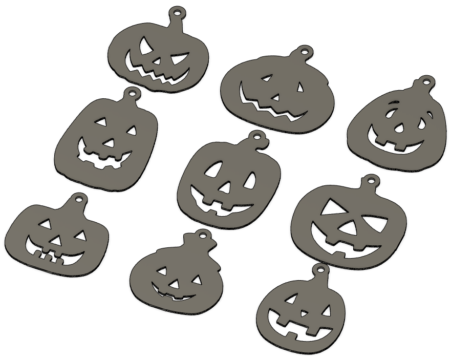 Halloween pumpkins with hole