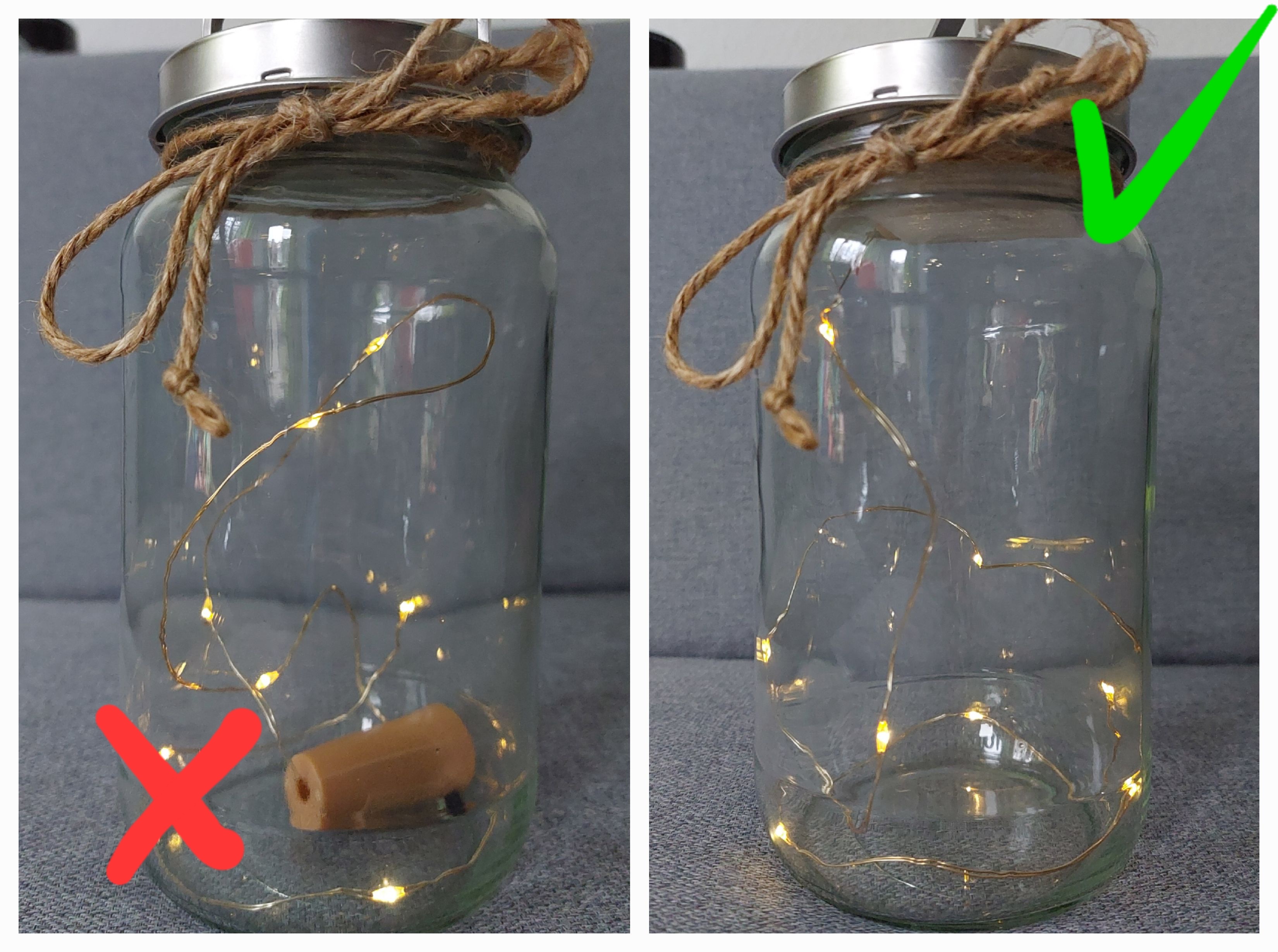 Fairy Jar – Holder for Battery-Powered LED-Strip