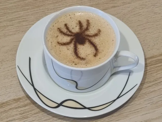 TEMPLATES FOR DECORATING COFFEE-SPIDER