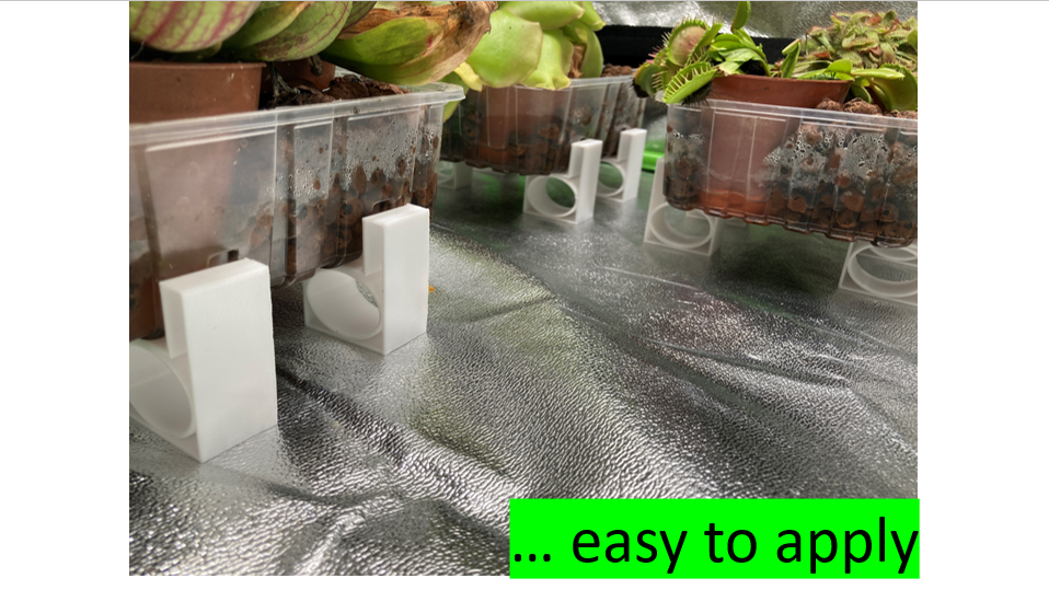 Plant Saucers / Feet Printing Optimized by DIY.Mushroom.Tek