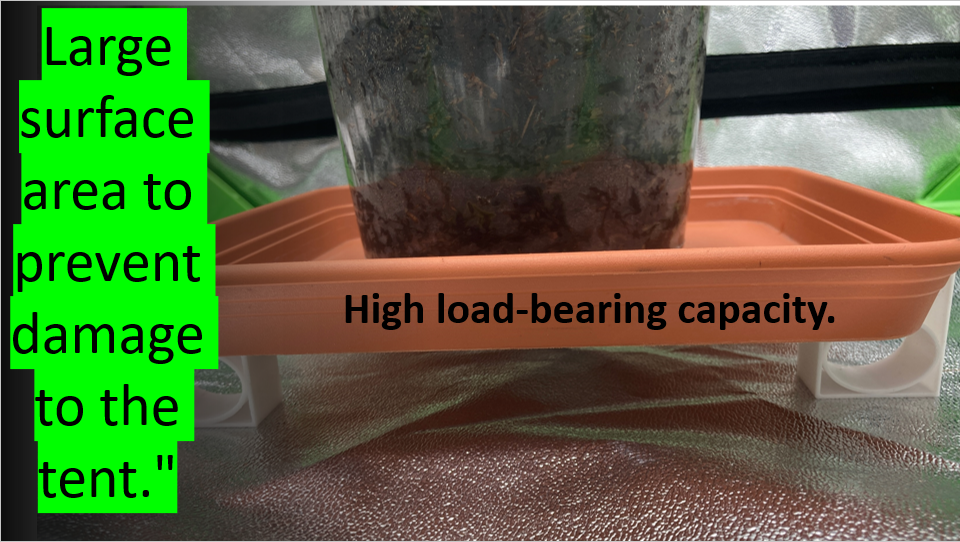 Plant Saucers / Feet Printing Optimized by DIY.Mushroom.Tek