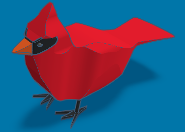Low-Poly Cardinal