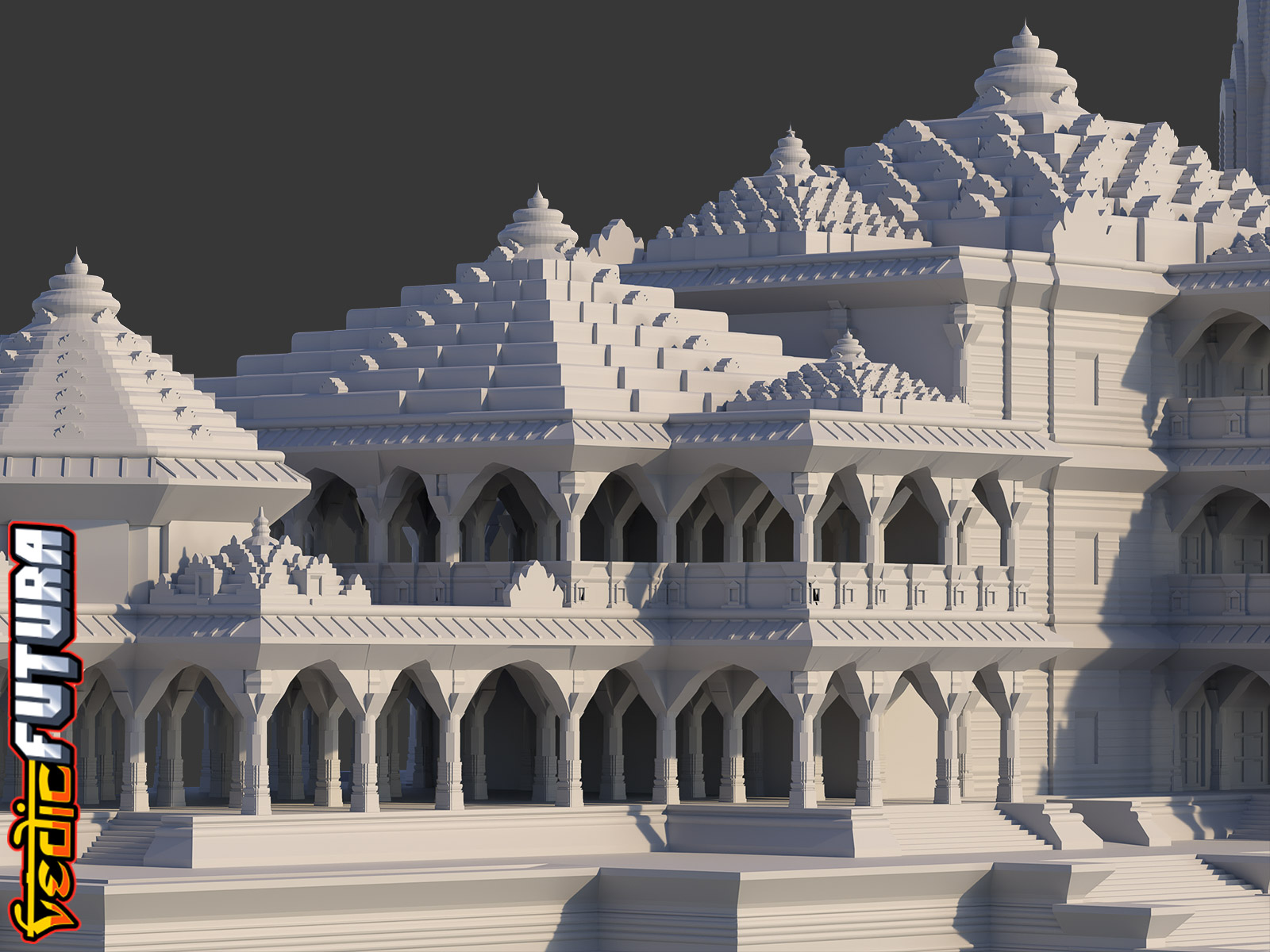 Ayodhya Ram Temple - NO SUPPORTS REQUIRED! By VedicFutura | Download ...