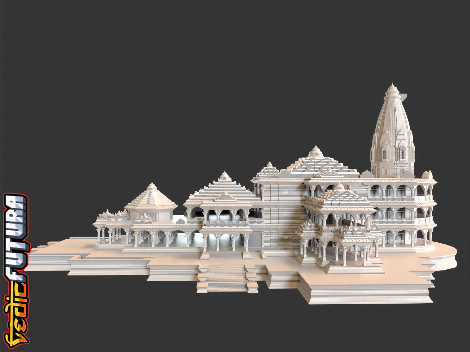 Ayodhya Ram Temple - NO SUPPORTS REQUIRED! by VedicFutura | Download ...