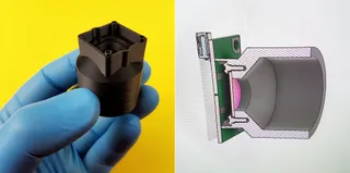 IDS Imaging CMOS camera 1.25" telescope adapter