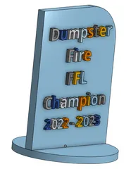Trophy Base for Name Plates by carstendv, Download free STL model