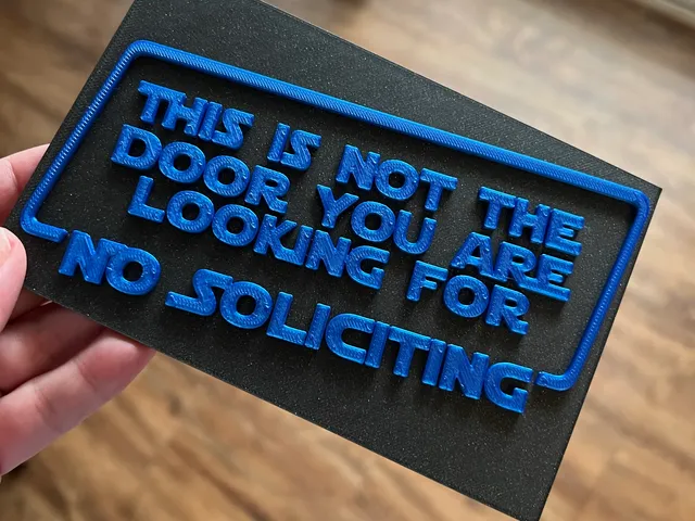 No Soliciting Star Wars Themed