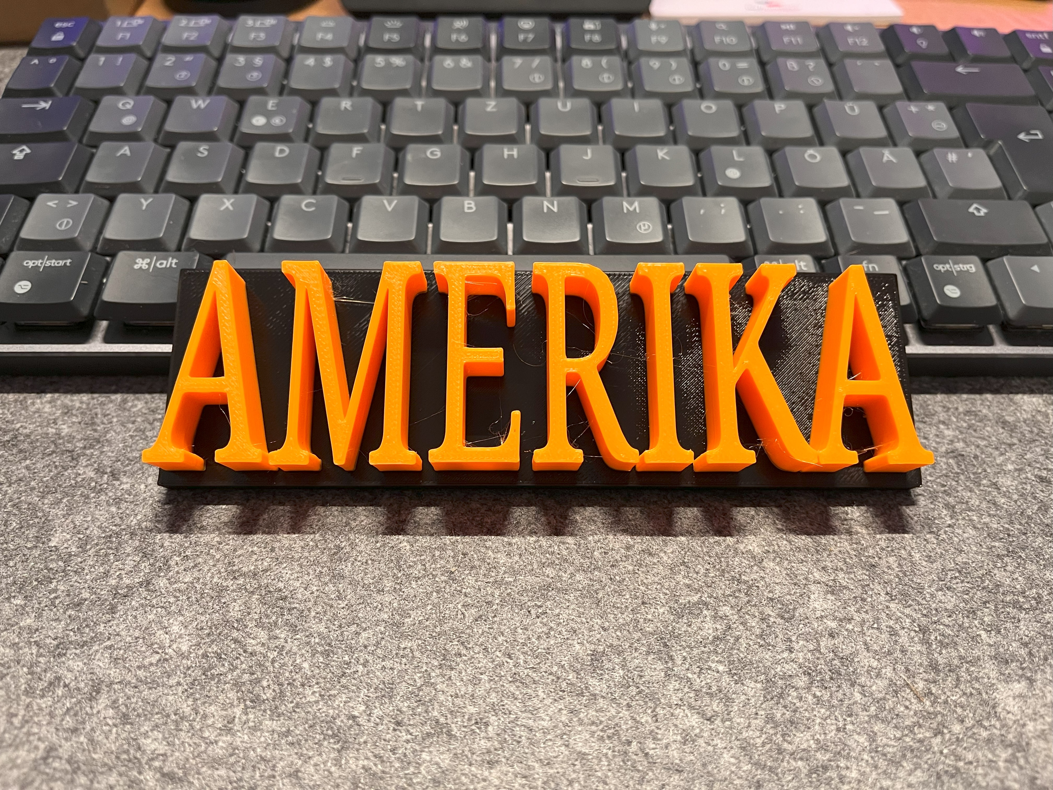Amerika lettering