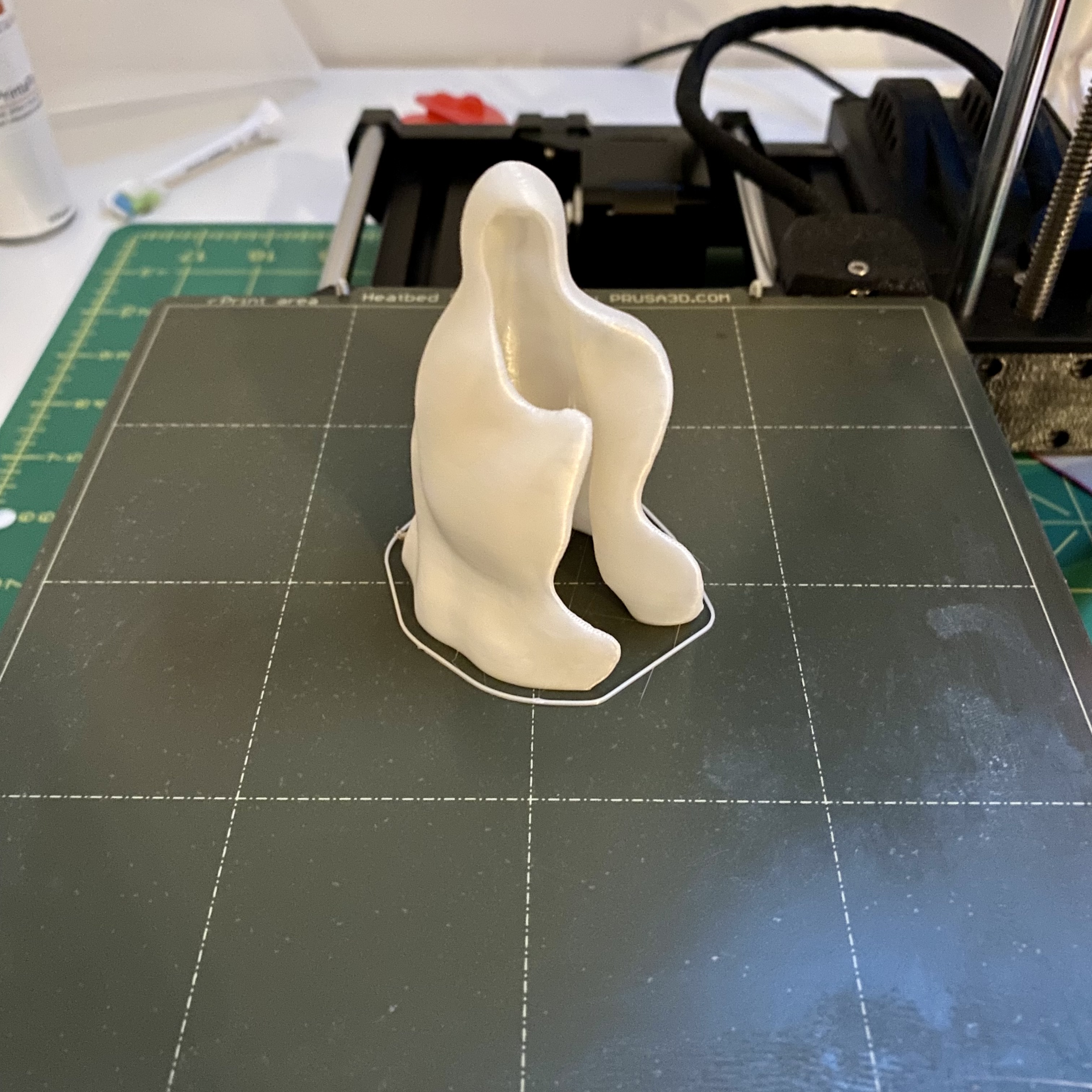 Spooky ghost statue
