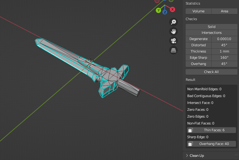 A Printable Sword
