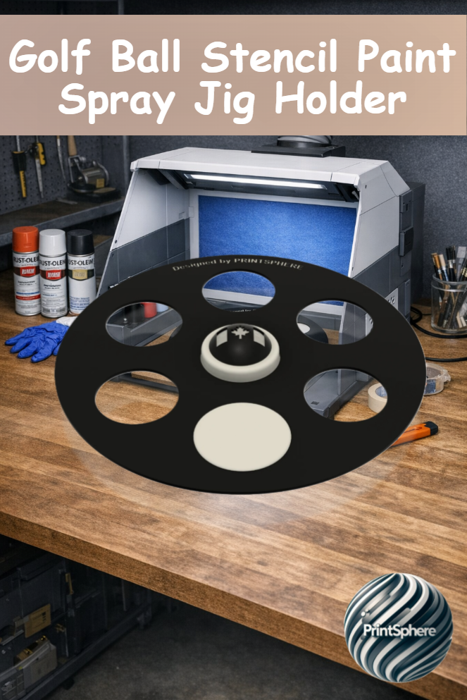 Golf - Golf Ball Stencil Paint Spray Jig Holder