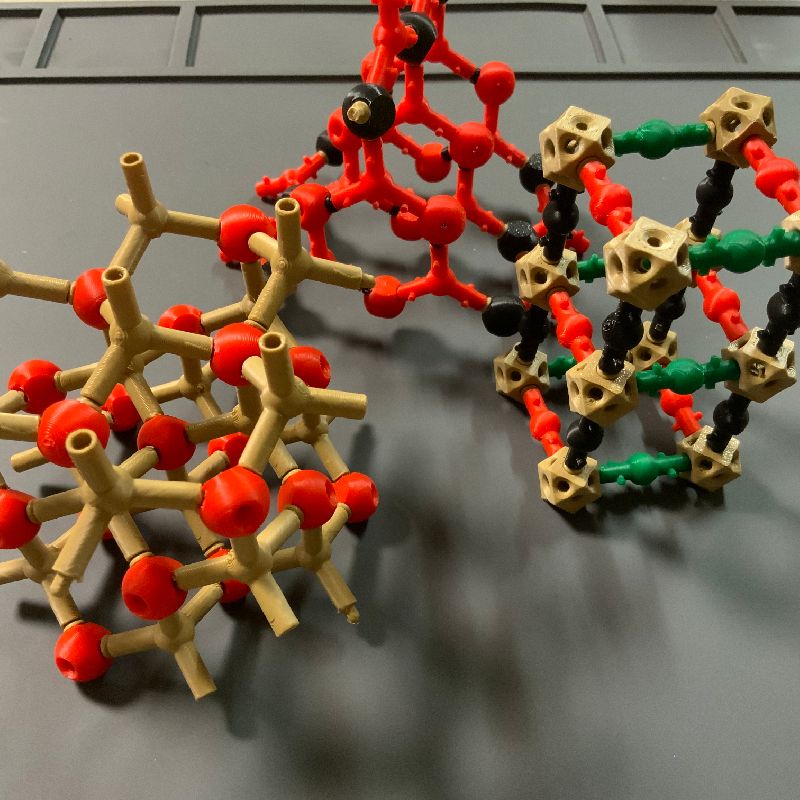 Ball-and-stick molecular model by mikan | Download free STL model ...