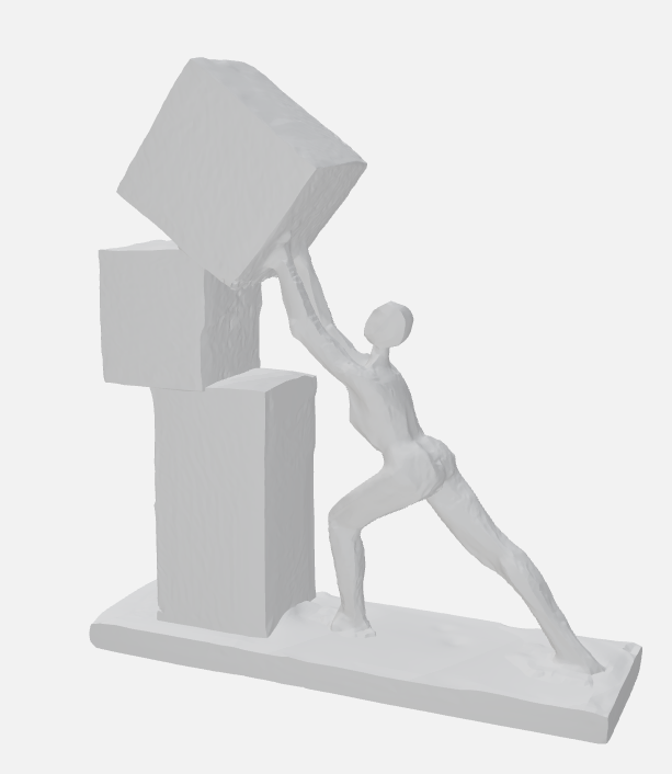 Falling stone statue — miniatura 2