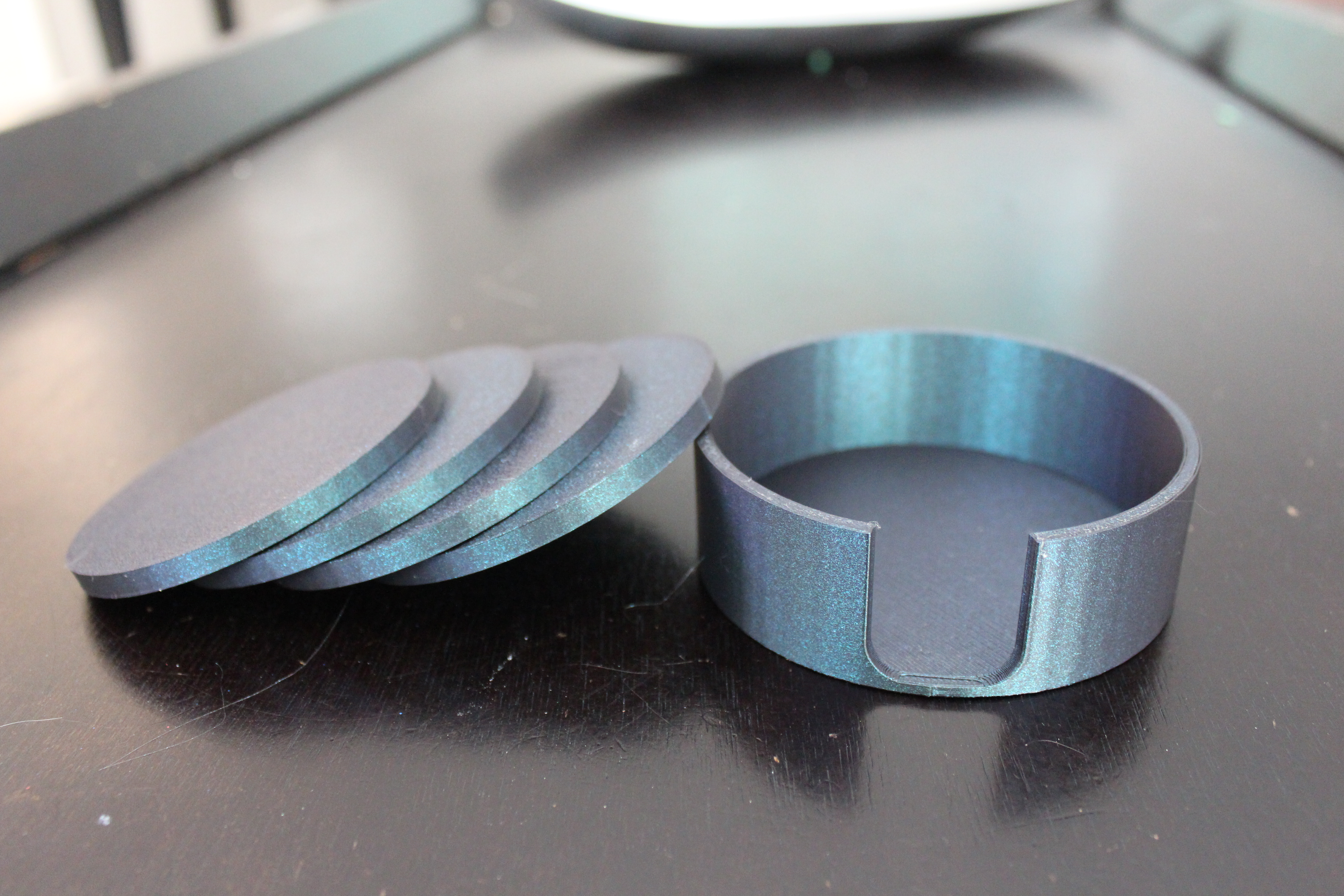 Coaster with Holder for coasters customizable for your likings.