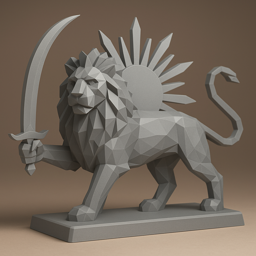 Lion and Sun – Ancient Persian Symbol