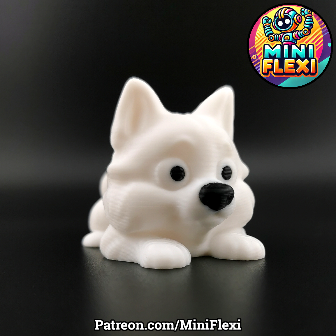 Mini Flexi Samoyed Dog - No Support